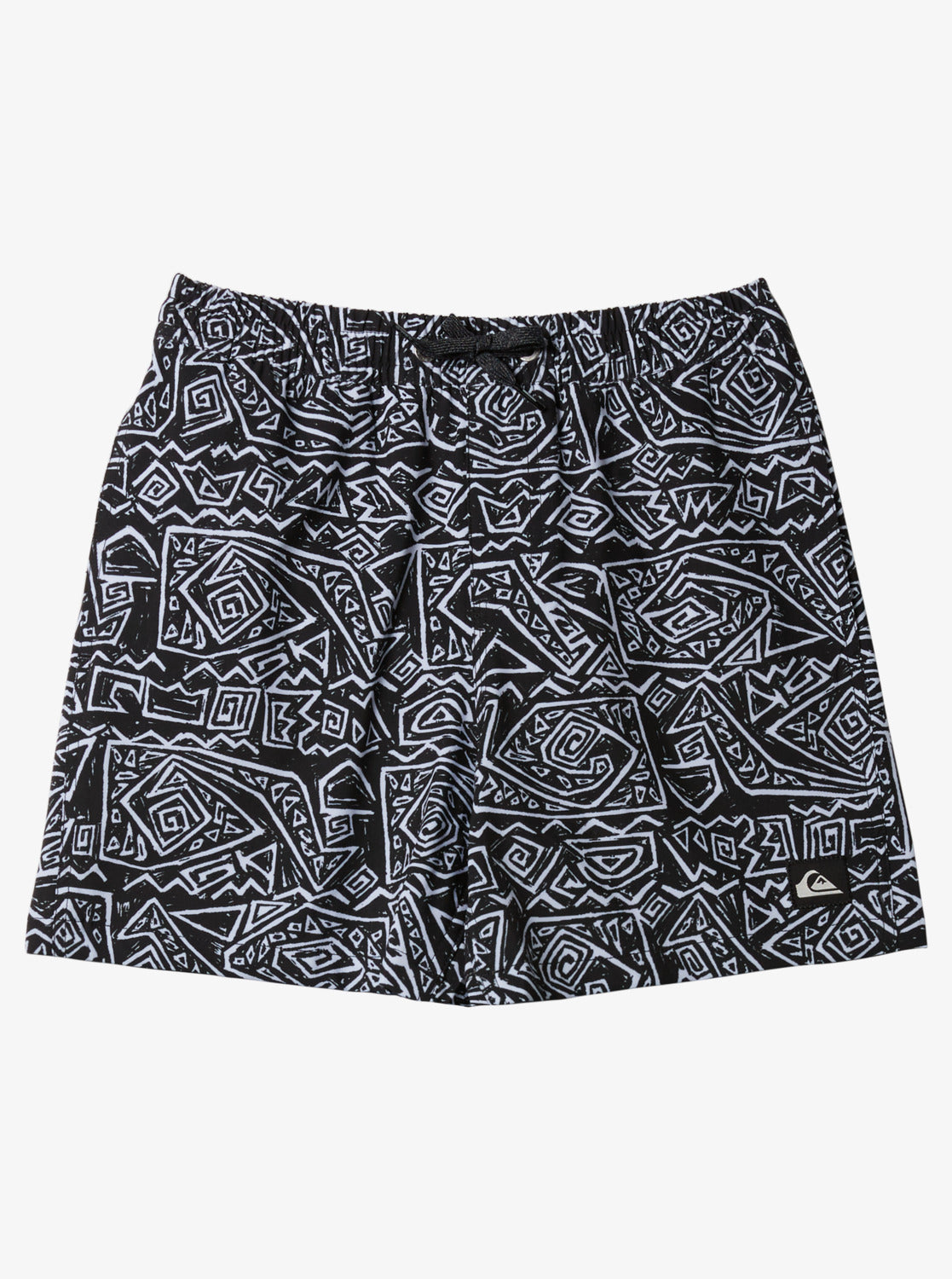 Kids' Plain Volley Shorts in Black