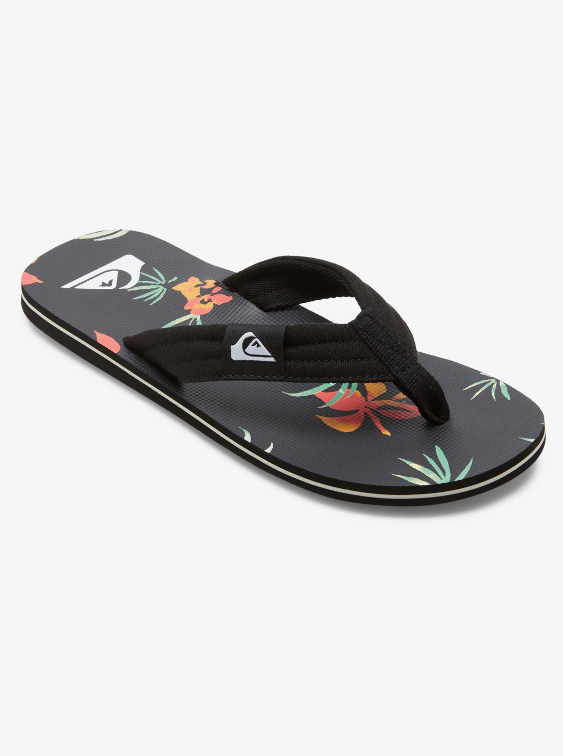 Molokai Layback Sandals Black Orange Green