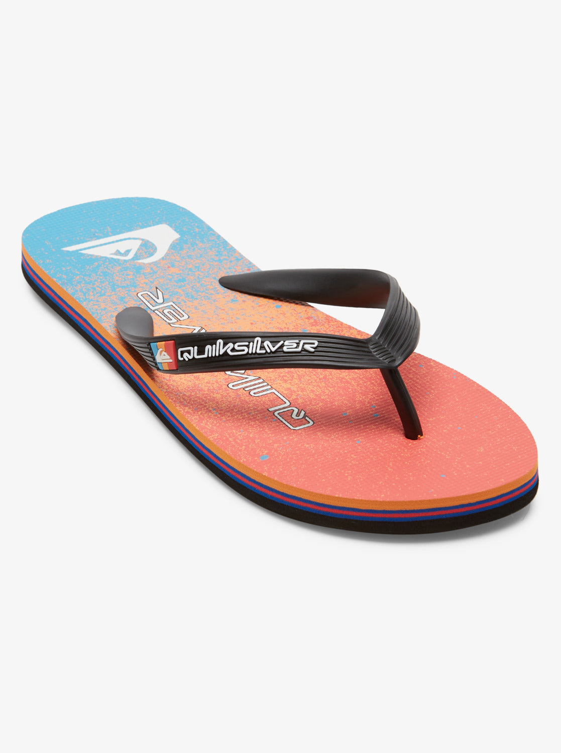 Molokai Art Ii Sandals - Blue/Blue/Orange – Quiksilver.com