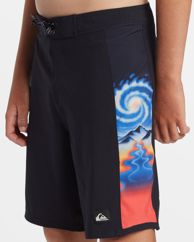 Boys 8-16 Surfsilk Arch 17" Boardshorts - Black