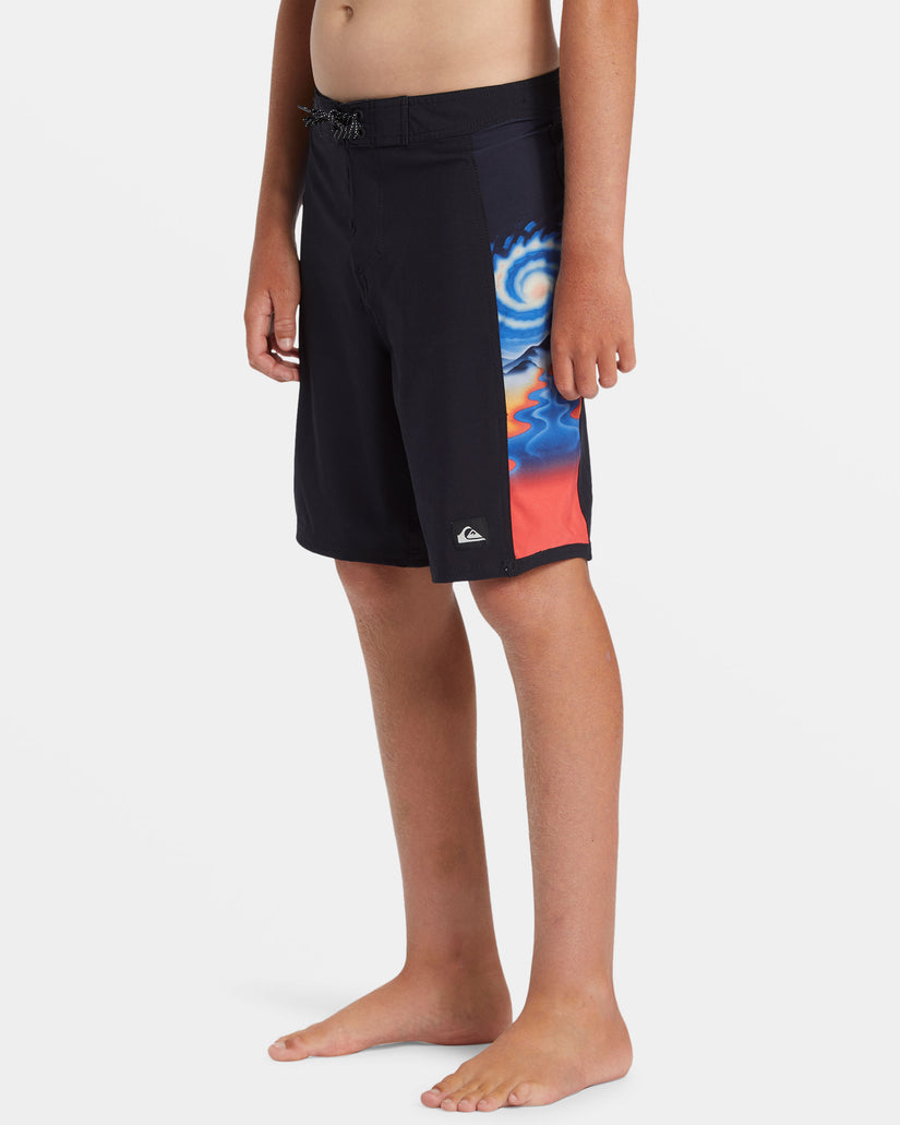 Boys 8-16 Surfsilk Arch 17" Boardshorts - Black