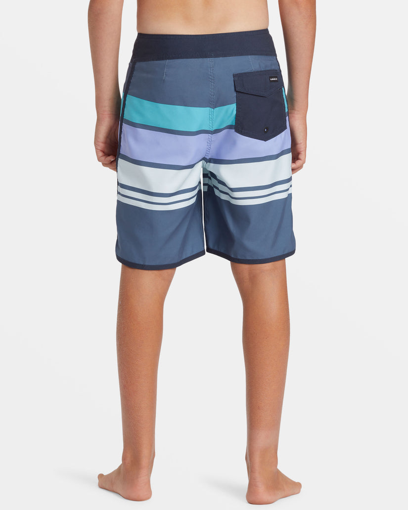 Boys 8-16 Everyday Stripe 17" Boardshorts - Vintage Indigo