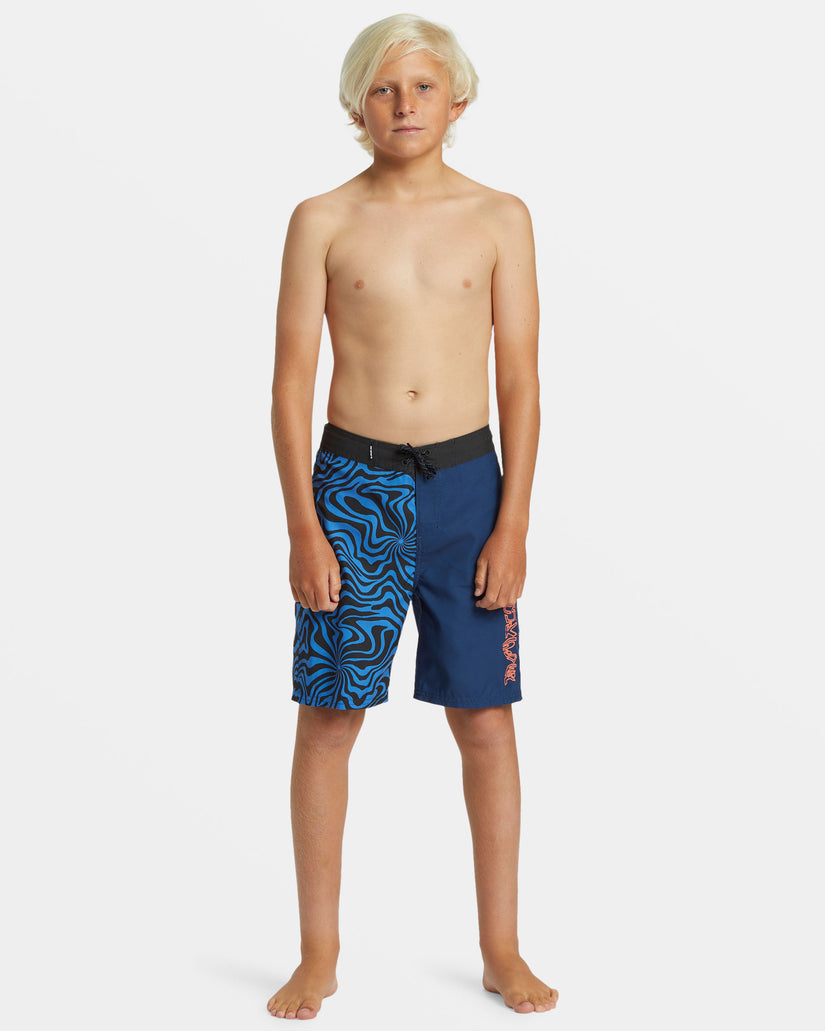 Boys 8-16 Everyday Warped 17" Boardshorts - Nebulas Blue