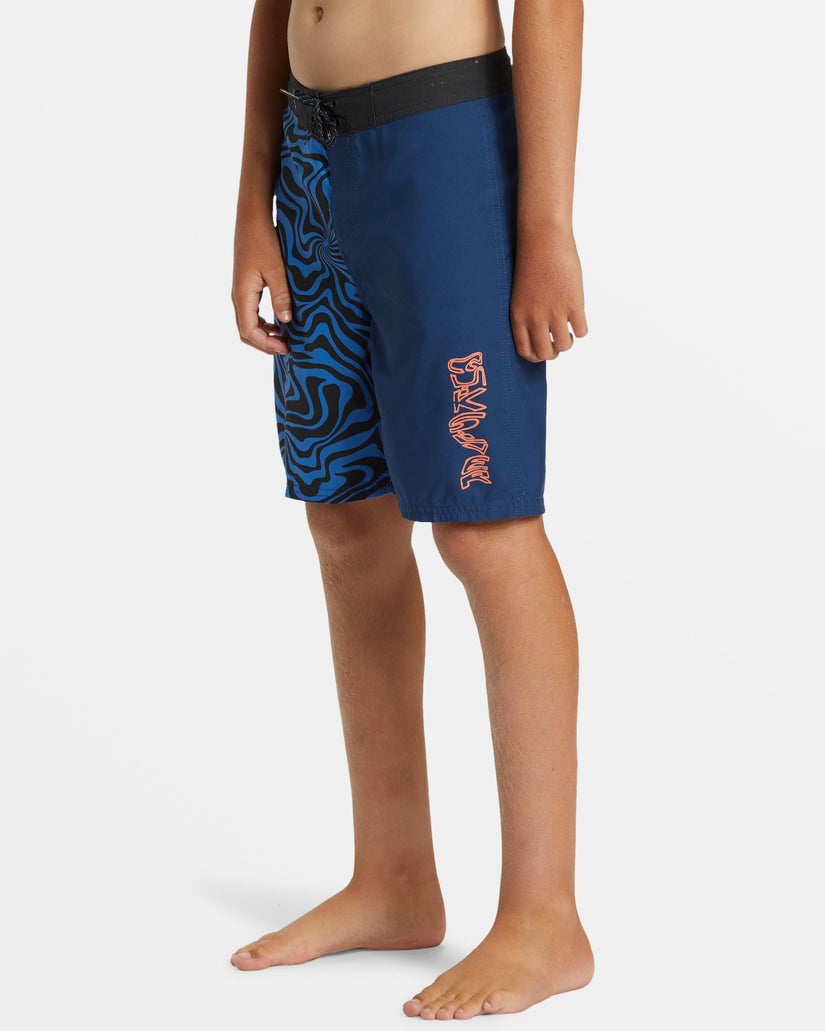 Boys 8-16 Everyday Warped 17" Boardshorts - Nebulas Blue