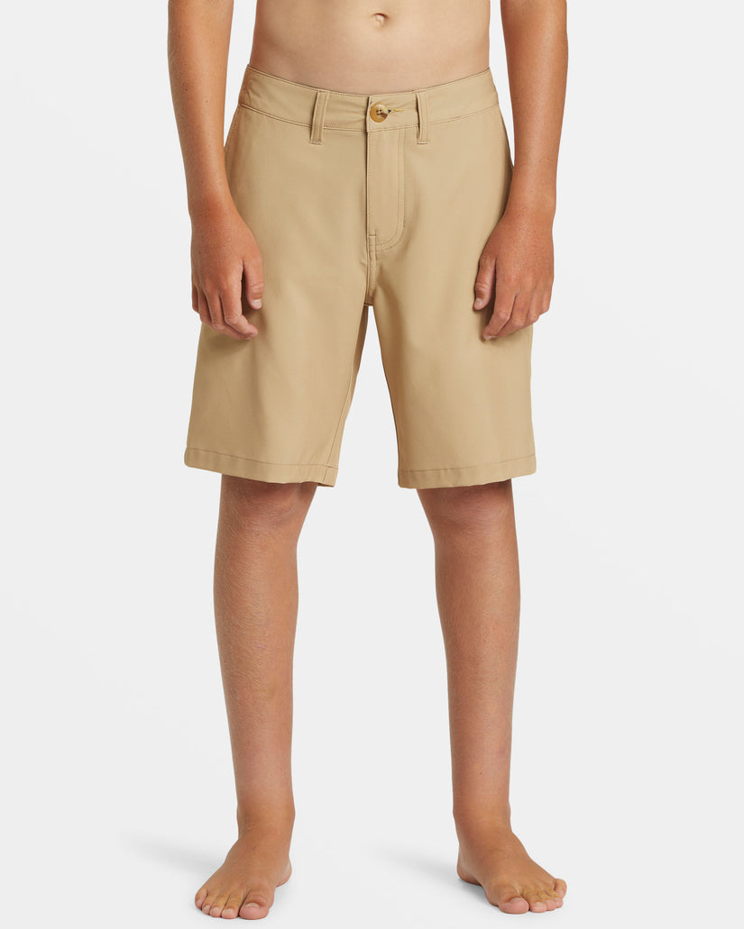 Boys 8-16 Union Amphibian 17" Hybrid Shorts - Khaki