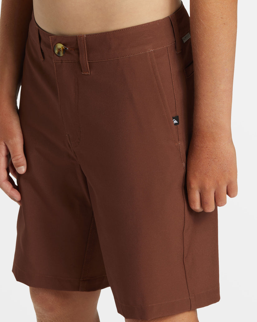 Boys 8-16 Union Amphibian 17" Hybrid Shorts - Brown Stone