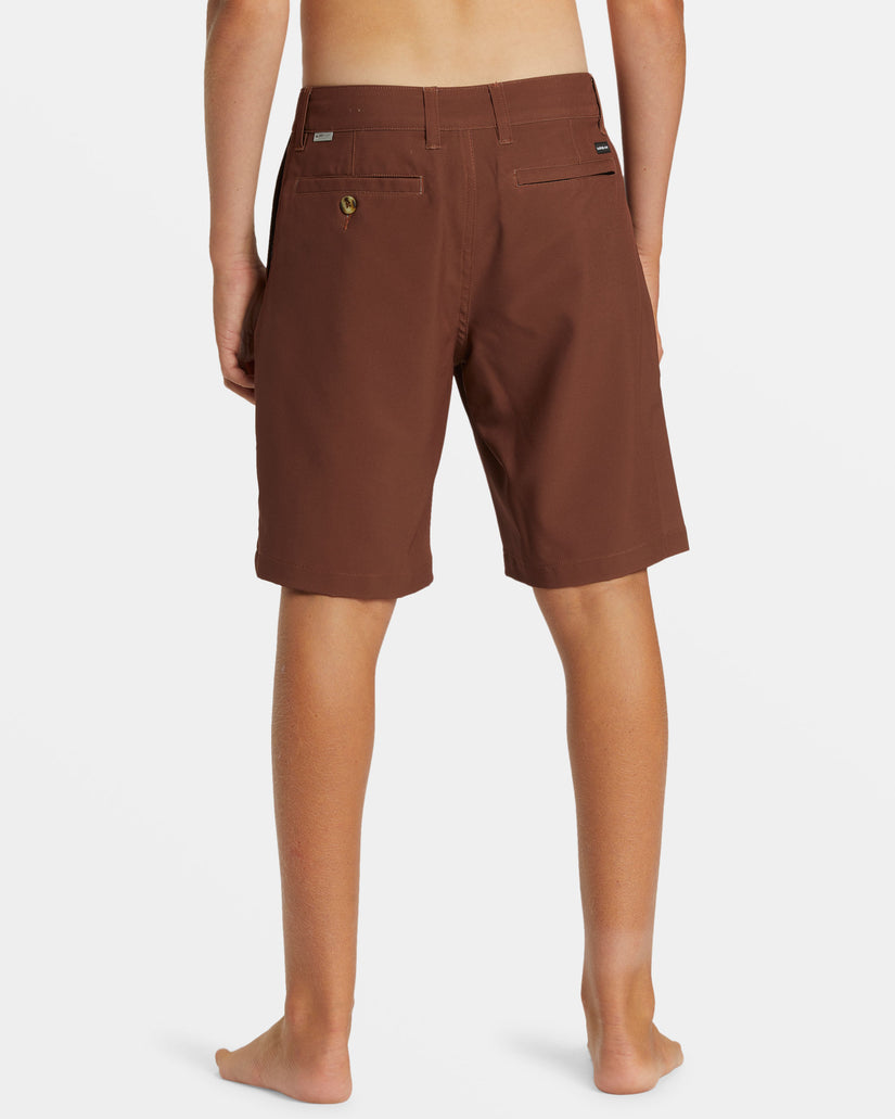 Boys 8-16 Union Amphibian 17" Hybrid Shorts - Brown Stone