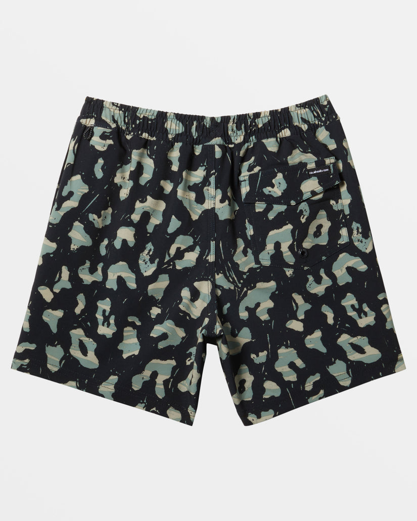 Boys 8-16 Surfsilk Mix 14" Swim Trunks - Black