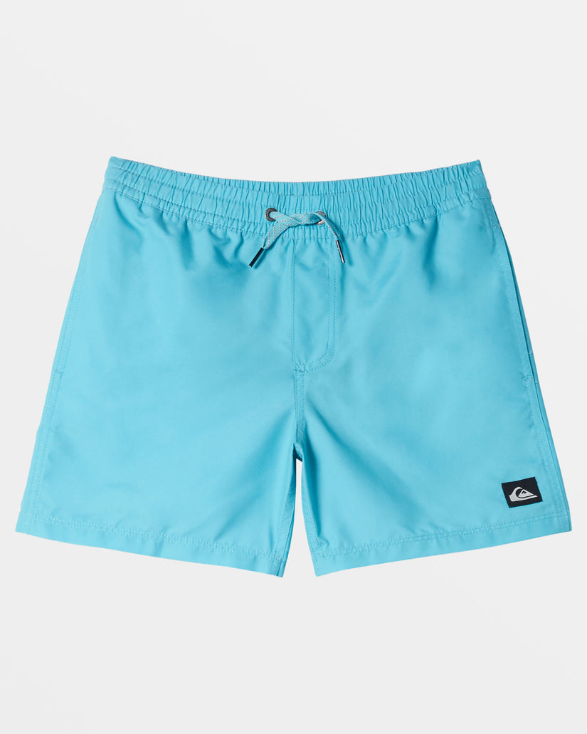 Boys 8-16 Everyday Solid 14" Swim Trunks - Maui Blue