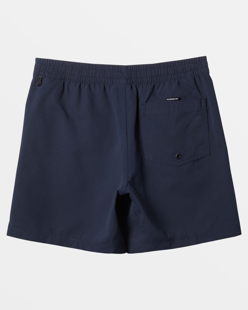 Boys 8-16 Everyday Solid 14" Swim Trunks - Dark Navy