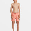 Boys 8-16 Everyday Solid 14" Swim Trunks - Living Coral