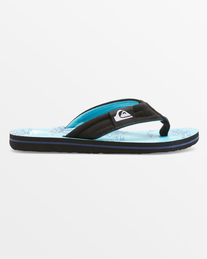 Boys 8-16 Molokai Layback Sandals - Black/Blue/Blue