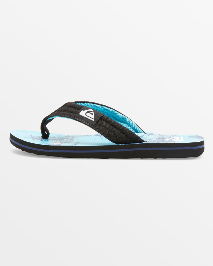 Boys 8-16 Molokai Layback Sandals - Black/Blue/Blue