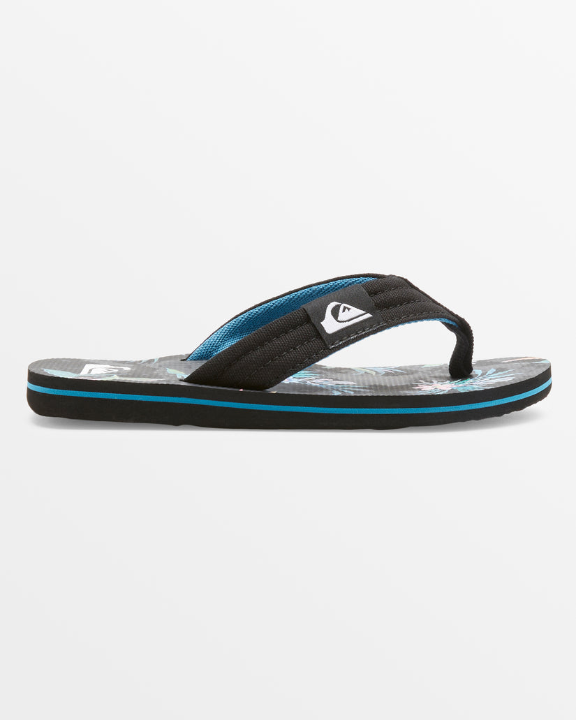 Boys 8-16 Molokai Layback Sandals - Black/Green/Black