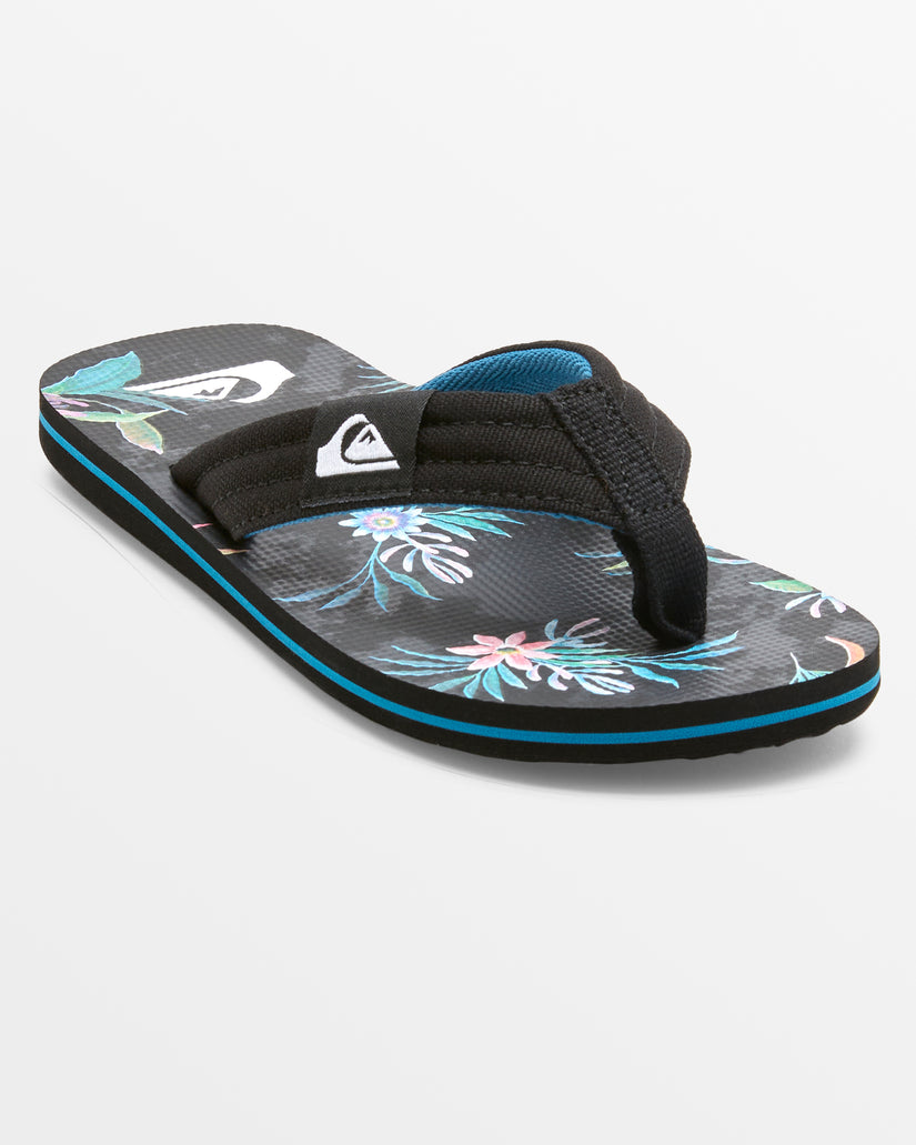 Boys 8-16 Molokai Layback Sandals - Black/Green/Black