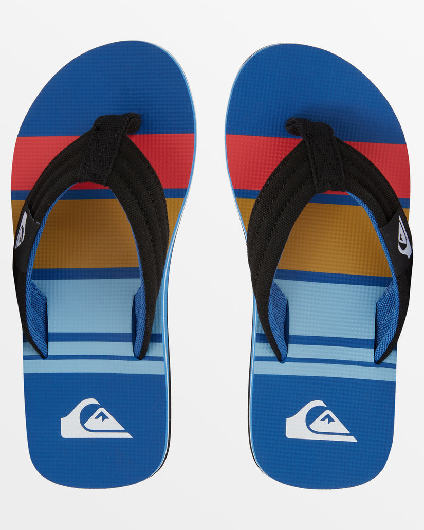 Boys 8-16 Molokai Layback Sandals - Black/Red/Blue