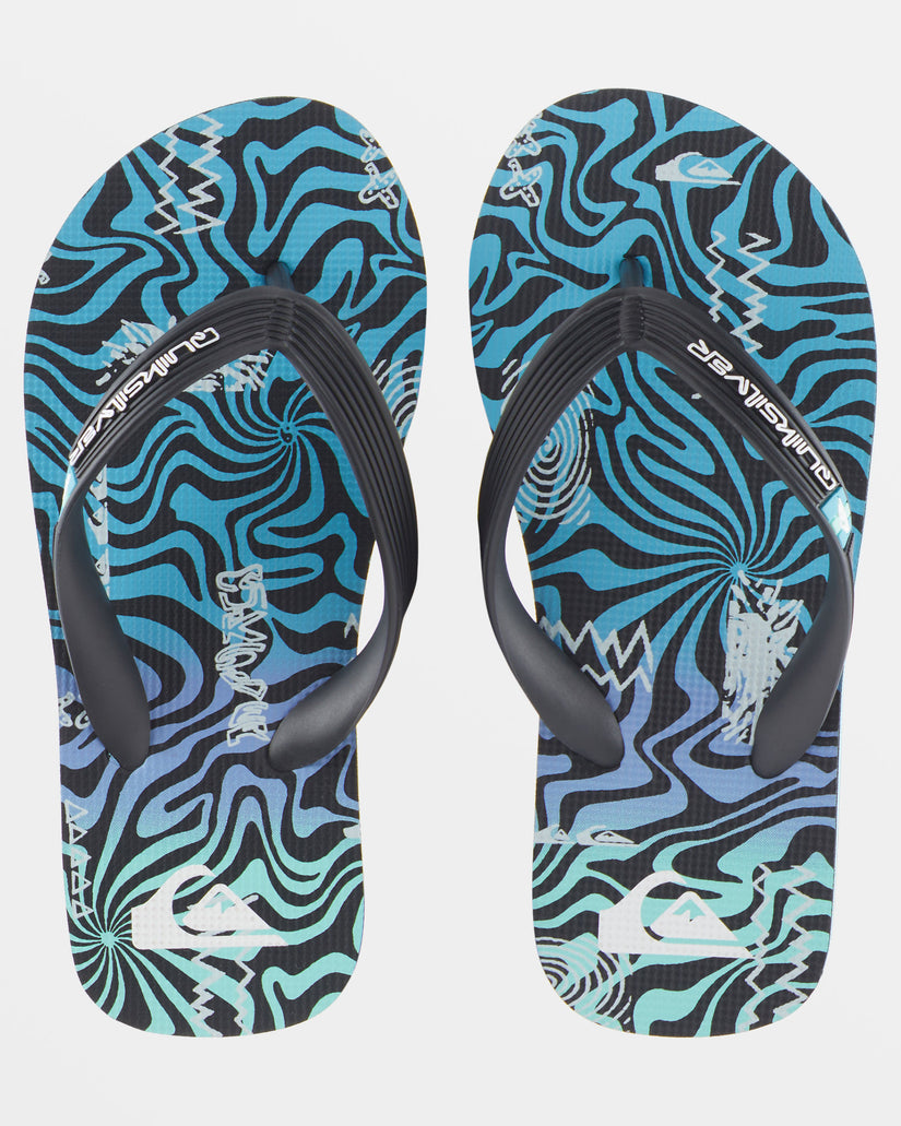 Boys 8-16 Molokai Art II Sandals - Blue 4