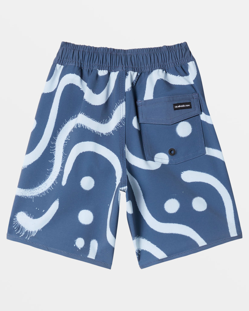 Boys 2-7 Surfsilk Scallop 13" Boardshorts - Vintage Indigo