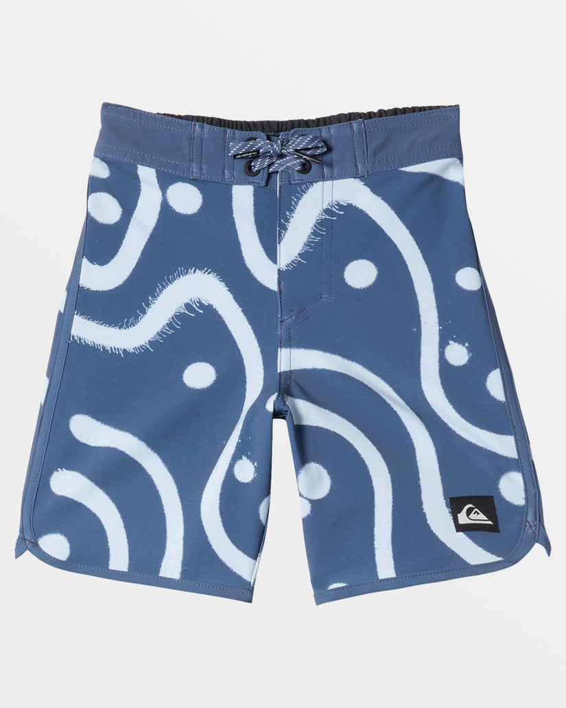 Boys 2-7 Surfsilk Scallop 13" Boardshorts - Vintage Indigo