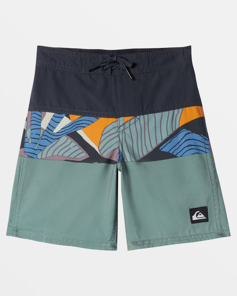 Boys 2-7 Everyday Panel 13" Boardshorts - Sea Spray