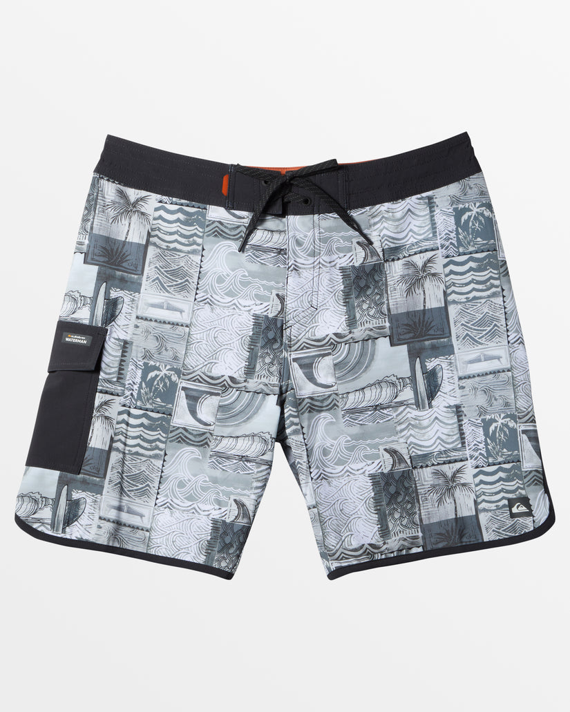 Aqua Stamp 19" Boardshorts -