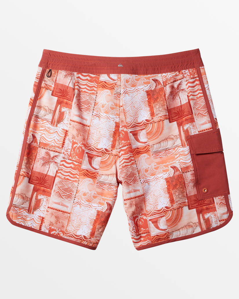 Aqua Stamp 19" Boardshorts -