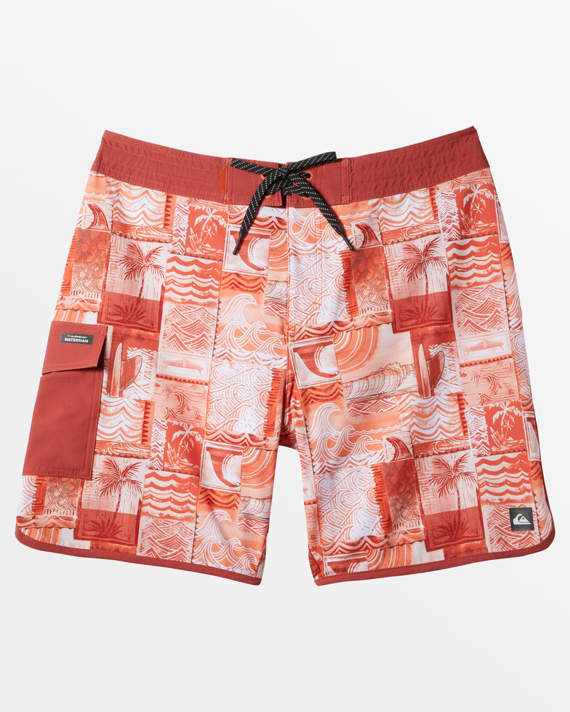 Aqua Stamp 19" Boardshorts -