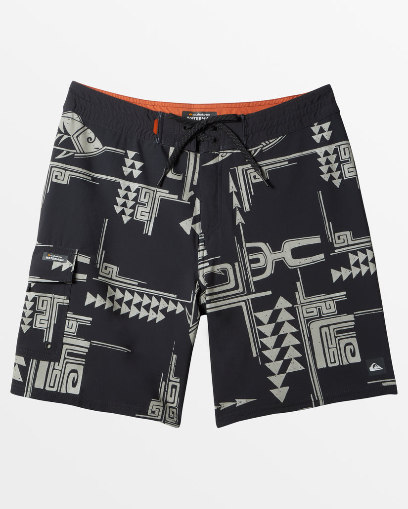 Waterman Molokai 19" Boardshorts - Molokai Black