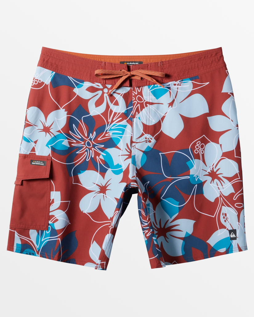 Waterman Wayfarer 19" Boardshorts - Wayfarer Fire Red