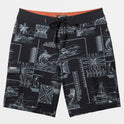 Waterman Bill Fish 19" Boardshorts - Black