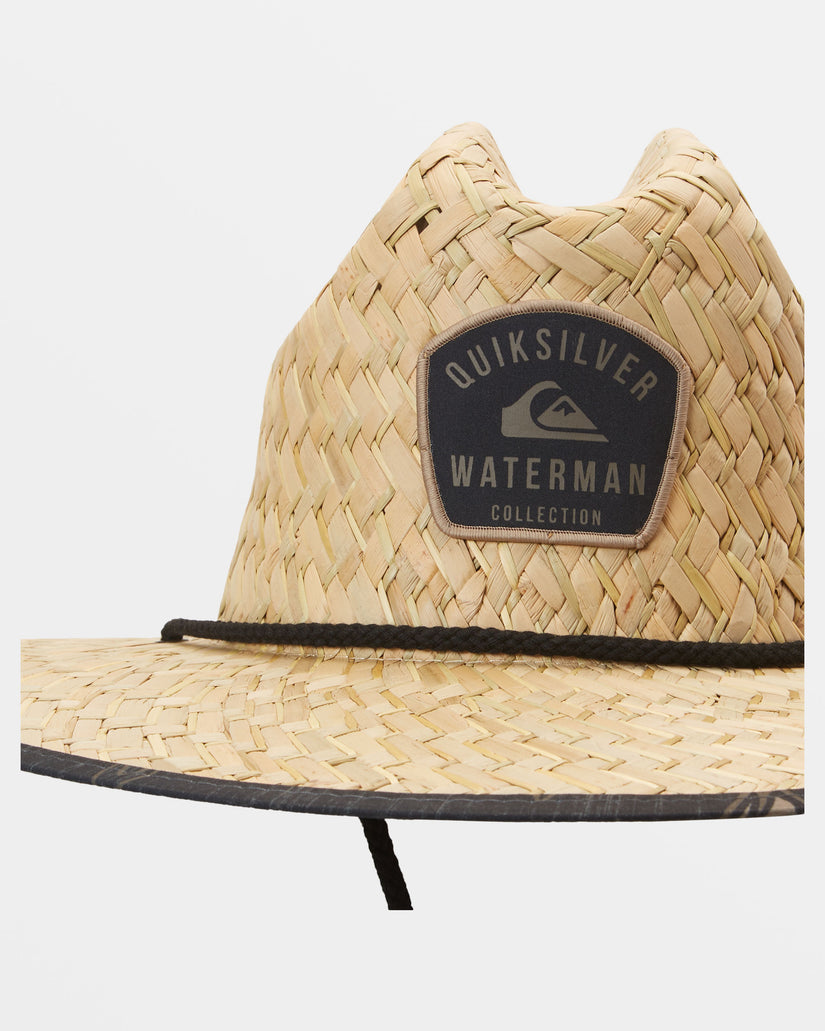 Waterman Outsider Straw Lifeguard Hat - Black