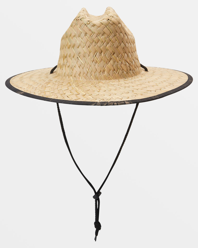 Waterman Outsider Straw Lifeguard Hat - Black