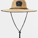 Waterman Outsider Straw Lifeguard Hat - Black