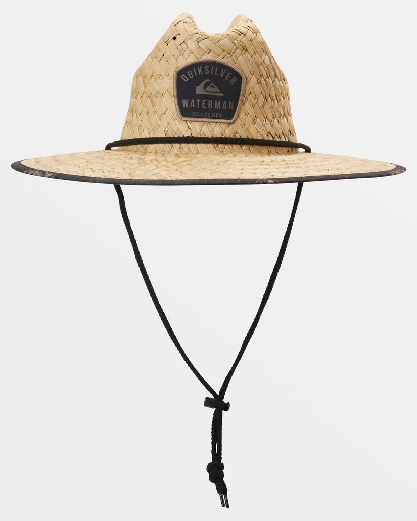 Waterman Outsider Straw Lifeguard Hat - Black