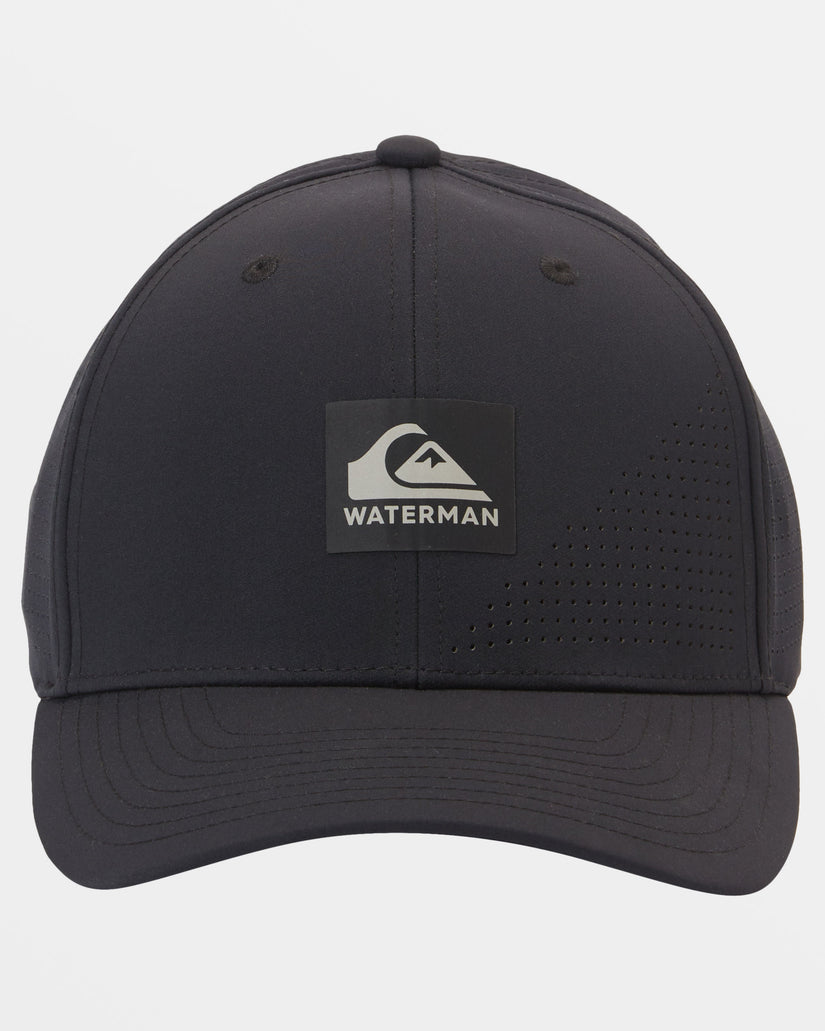 Waterman Perf Turf Snapback Hat - Black