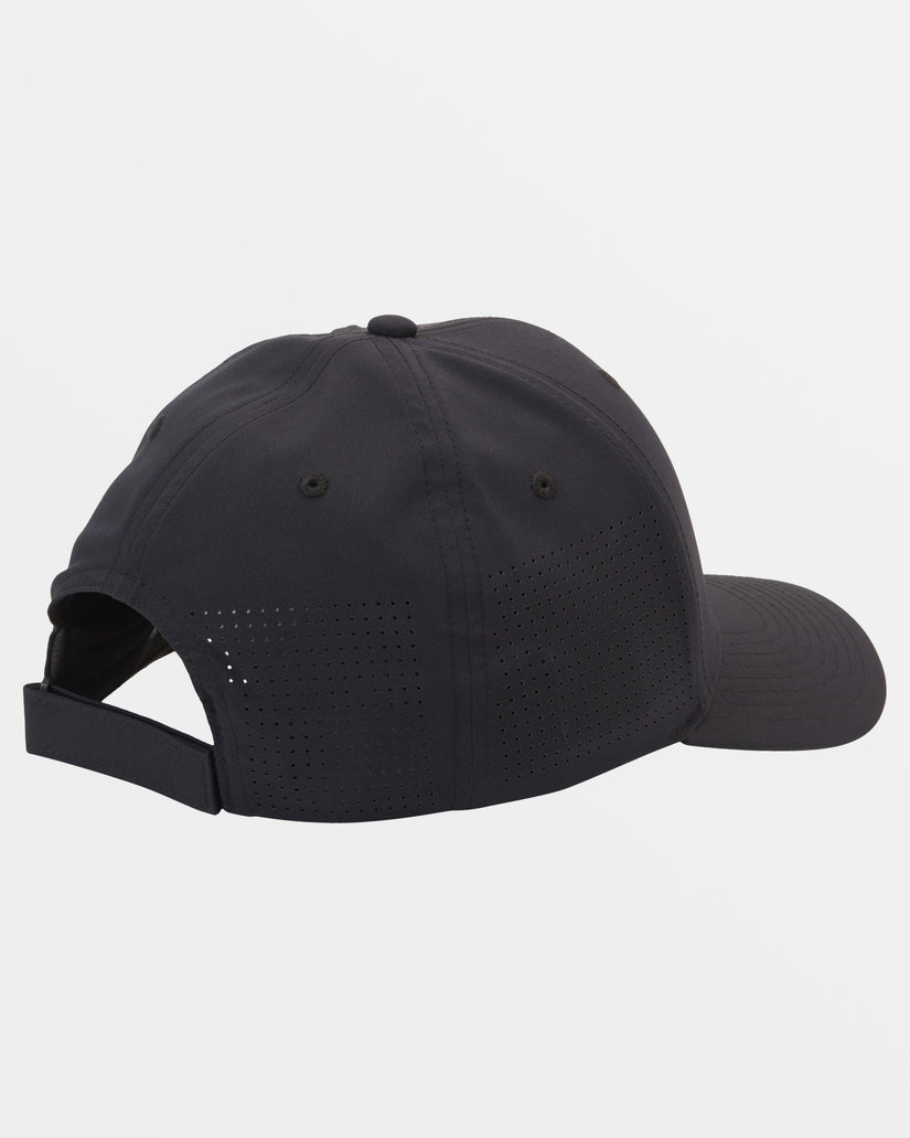 Waterman Perf Turf Snapback Hat - Black