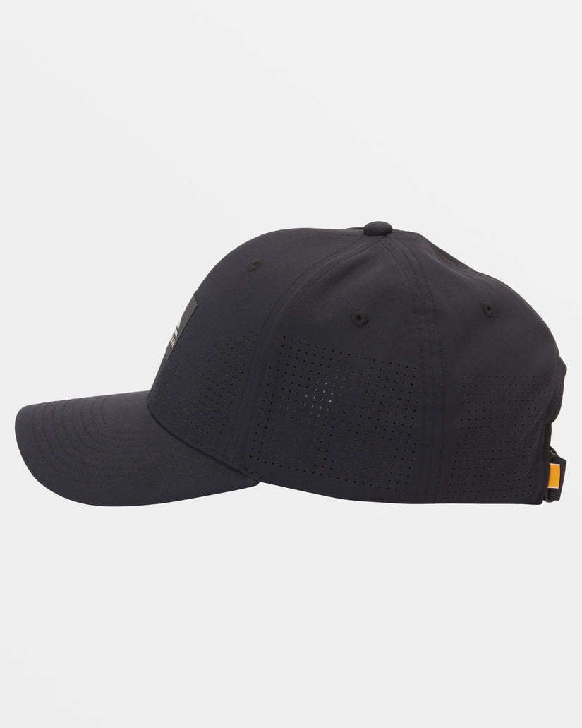 Waterman Perf Turf Snapback Hat - Black