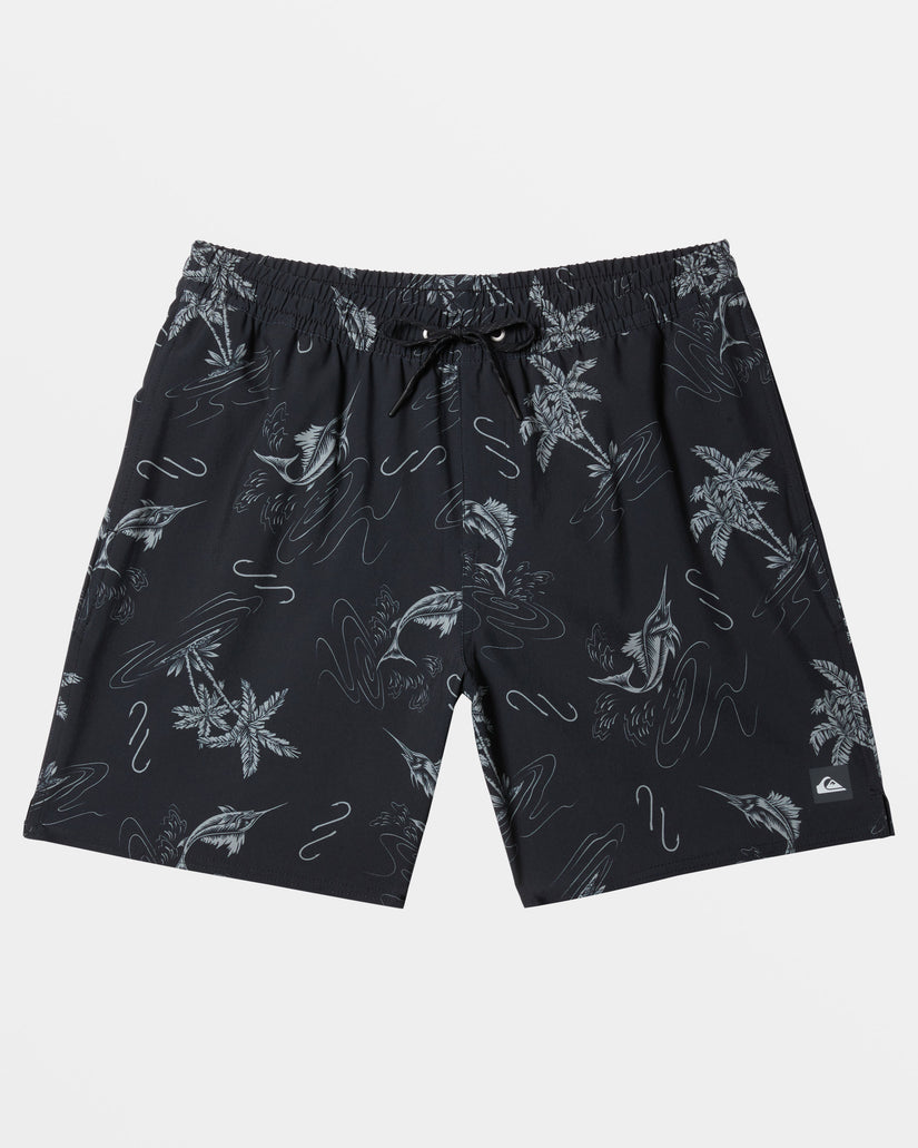 Waterman Bimini Twist 17" Swim Trunks - Black