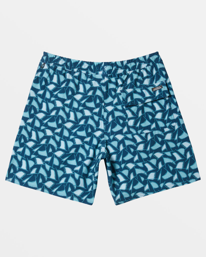 Waterman Cluster Fin 17" Swim Trunks - Majolica Blue