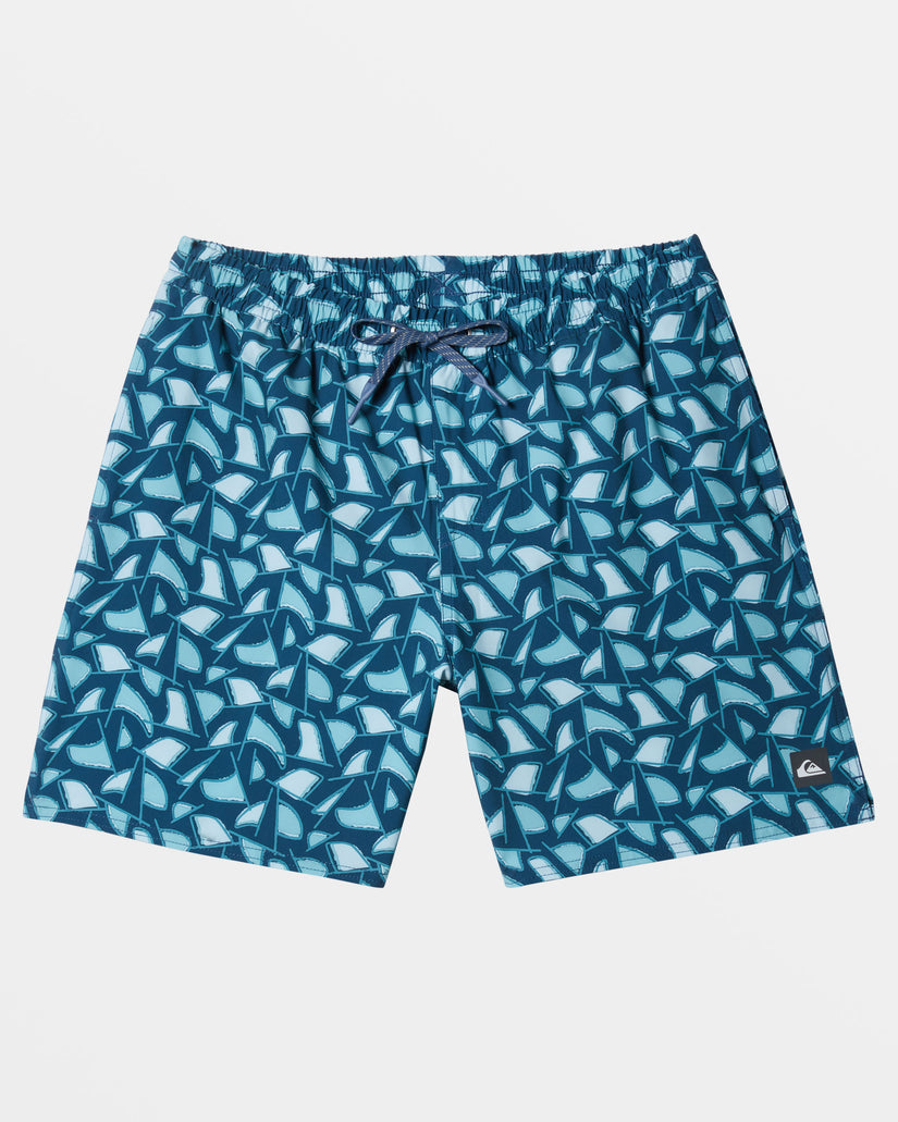 Waterman Cluster Fin 17" Swim Trunks - Majolica Blue