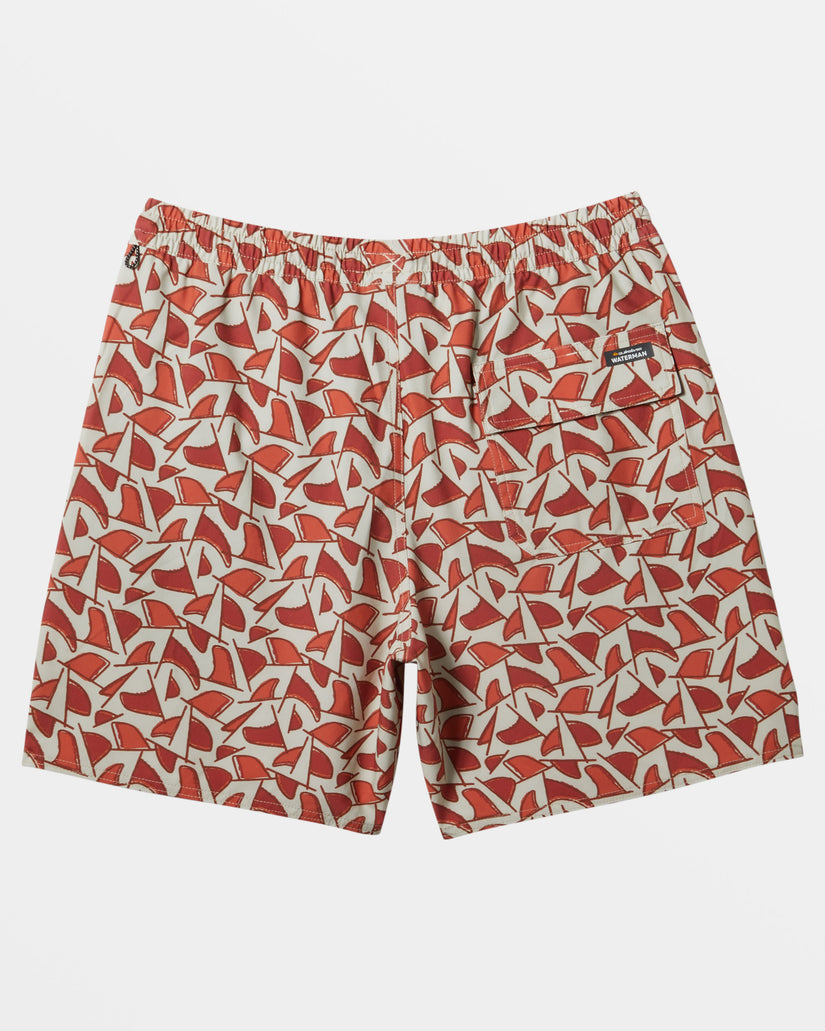 Waterman Cluster Fin 17" Swim Trunks - Overcast