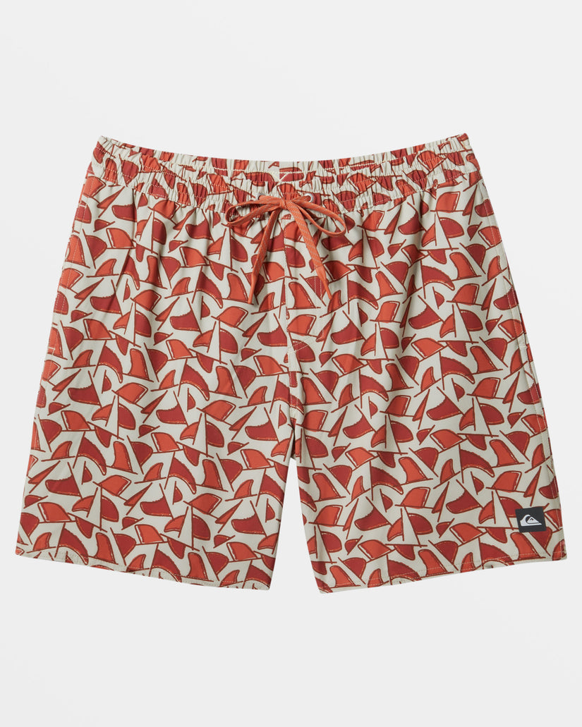 Waterman Cluster Fin 17" Swim Trunks - Overcast