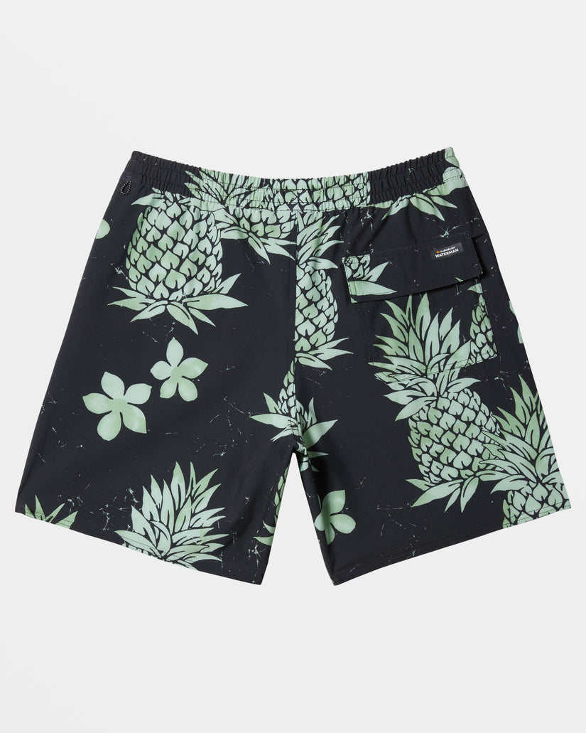 Waterman Pina Colada 17" Swim Trunks - Black