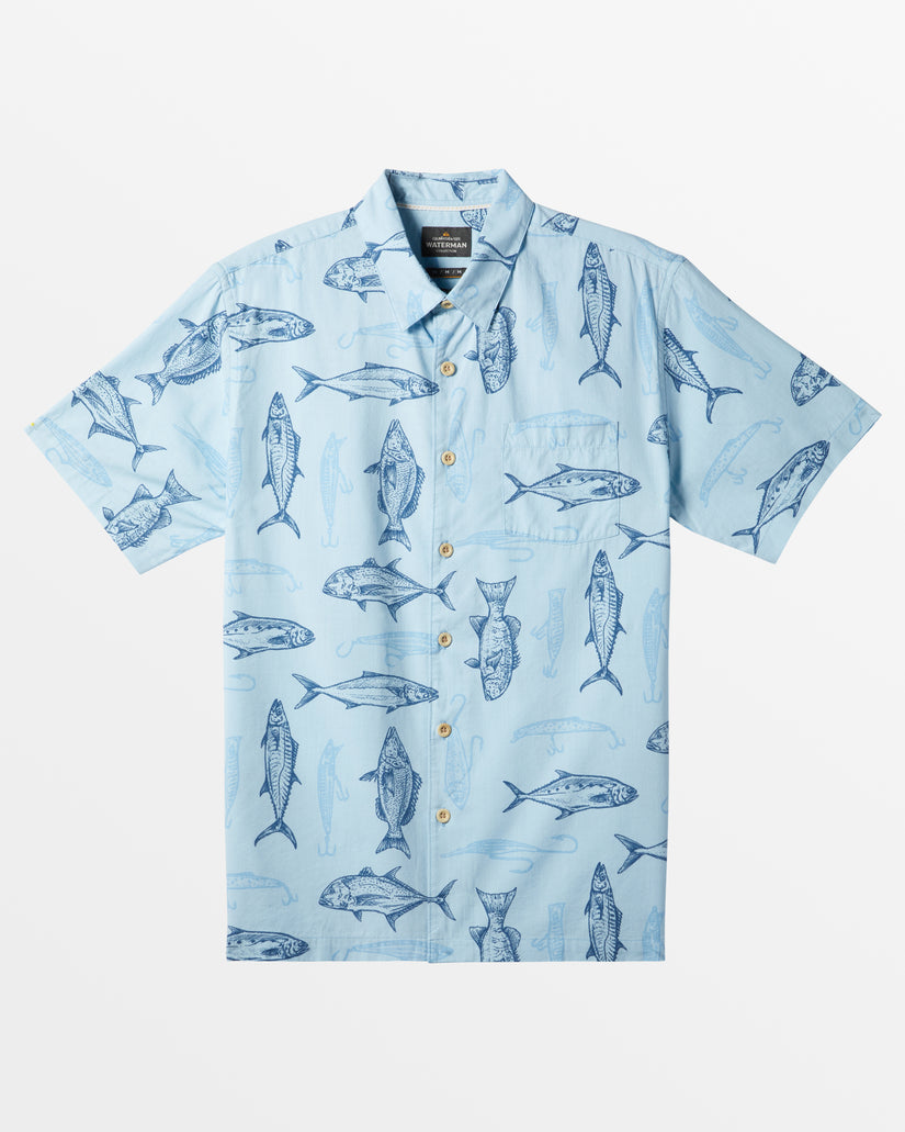 Waterman Allure Short Sleeve Shirt - Dream Blue Allure Woven