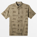 Waterman Big Blue Short Sleeve Shirt - Taupe Big Blue Woven