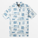 Waterman Big Blue Short Sleeve Shirt - White Big Blue Woven