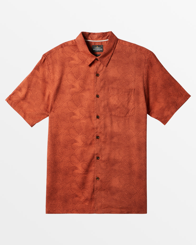 Waterman High Tide Short Sleeve Shirt - Mango High Tide Woven