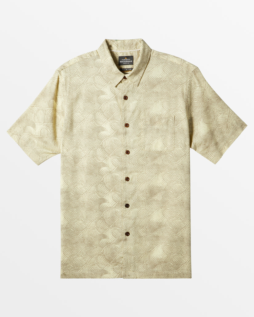 Waterman High Tide Short Sleeve Shirt - Double Cream High Tide Woven