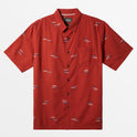 Waterman Game On Short Sleeve Shirt - Fire Game On Woven