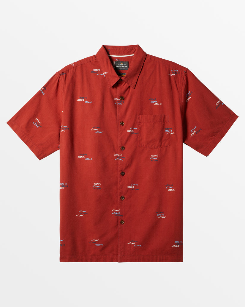 Waterman Game On Short Sleeve Shirt - Fire Game On Woven